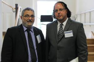 Dr. Morrow and Sayyid Yousif al-Khoei, grandson of Grand Ayatullah Abu al-Qasim al-Khoei, at Oxford University
